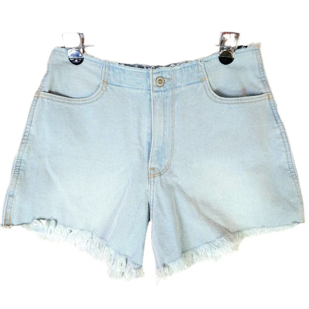 Hollister‎ High Rise Vintage Short Women's 27 Juniors 5 Cutoff Light Wash Denim